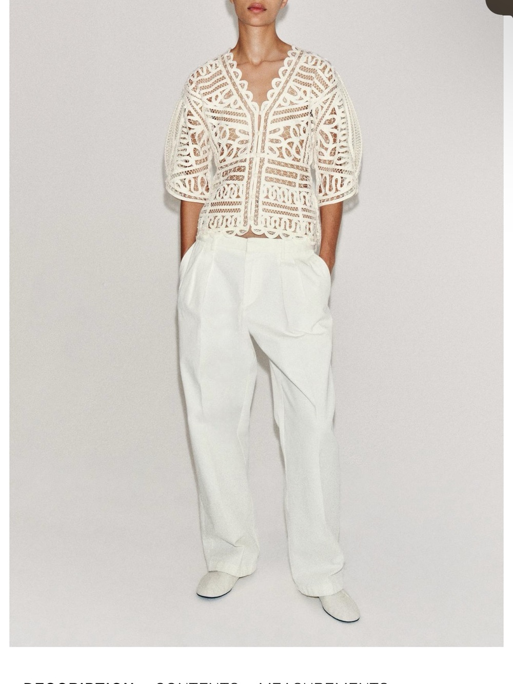 Zara ZW Collection Crochet Top